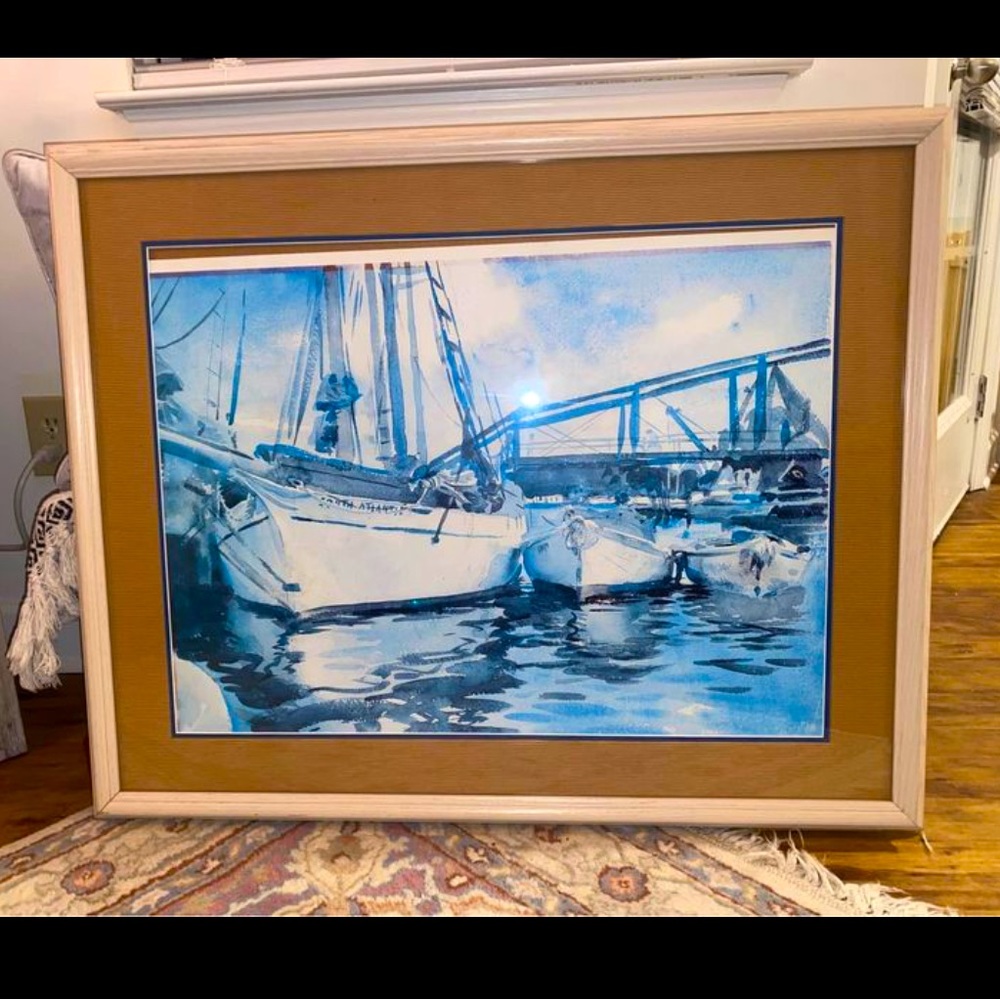 Framed Watercolor Painting
